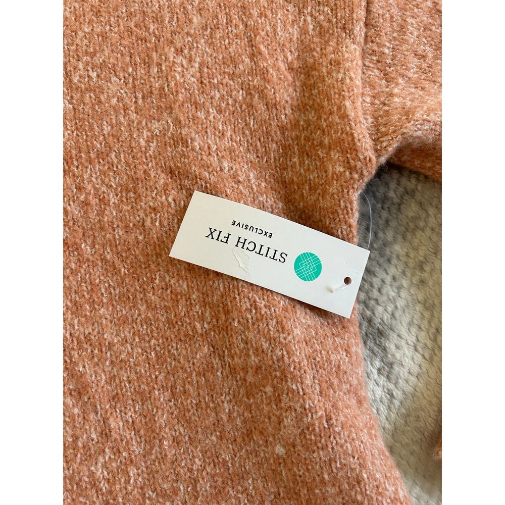 Stitch Fix Pink Clover Etienne Long Sleeve Blush Pink Pullover Sweater Size XL - Picture 11 of 14